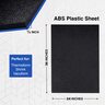 ABS Black Black Plastic Sheets 1/4 Inch Thick 24
