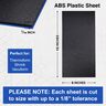 ABS Black Plastic Sheets 1/16 (060) Inch Thick 6