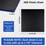 ABS Black Black Plastic Sheets 1/4 Inch Thick 12