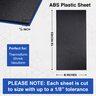 ABS Black Plastic Sheets 1/4 Inch Thick 6