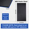 ABS Black Plastic Sheets 1/8 Inch Thick 12